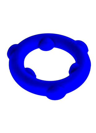 Oxballs Spinner Single Silicone Cock Ring - Glacier - Blue