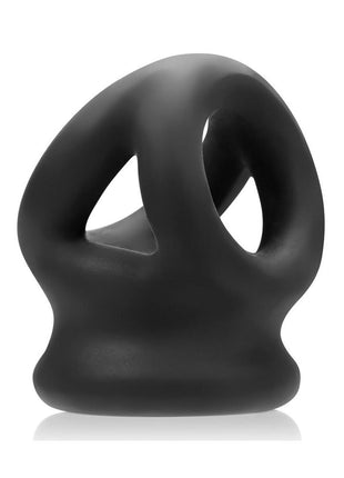 Oxballs Tri-Squeeze Silicone 3-Ring Ball Stretching Sling - Black