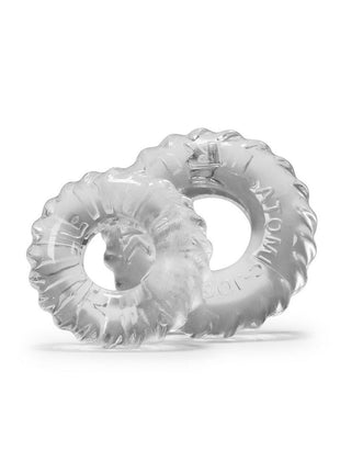 Oxballs Truckt Cock Ring - Clear - 2 Pack