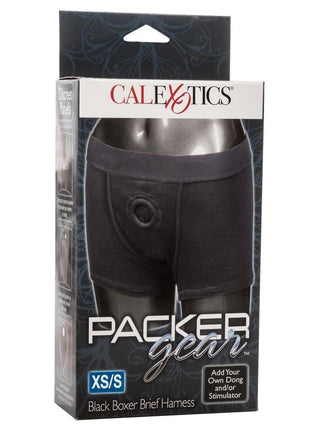 Packer Gear Boxer Brief Harness - Xs - Black - Small