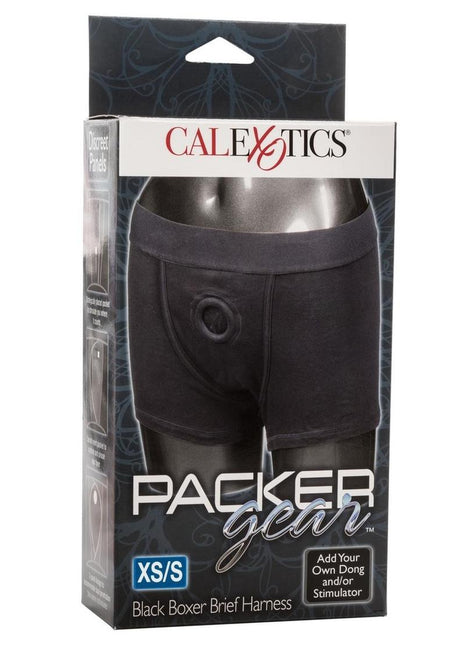 Packer Gear Boxer Brief Harness - Xs - Black - Small