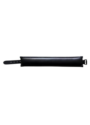 Padded Leather Collar - Black
