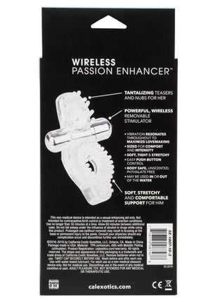 Wireless Passion Enhancer Vibrating Cock Ring Cock Ring with Clitoral Stimulation