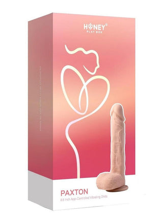 Paxton App Control Realistic Thrusting Penetrator Rechargeable Silicone Dildo - Caramel - 7.5in