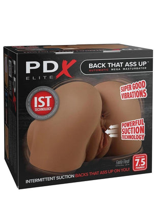 Pdx Elite Back That Ass Up Automatic Rechargeable Mega Masturbator - Caramel