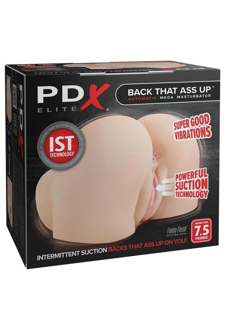 Pdx Elite Back That Ass Up Automatic Rechargeable Mega Masturbator - Vanilla