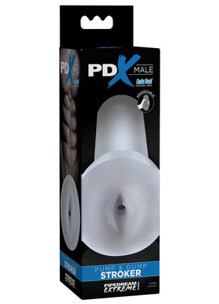 Pdx Male Pump and Dump Anal Stroker - Clear
