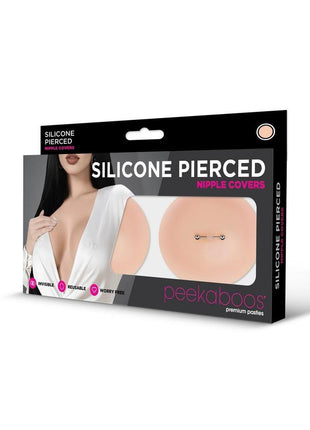 Peekaboo Silicone Pierced Nipple Covers - Vanilla