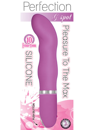 Perfection G-Spot Silicone Vibrator - Purple
