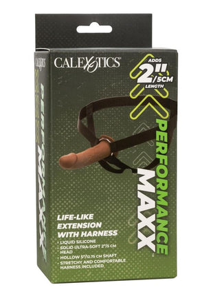 Performance Maxx Life-Like Extension with Harness - Chocolate