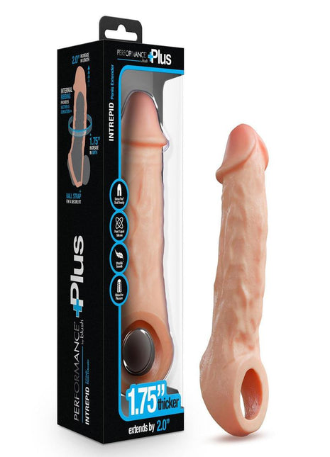 Performance Plus Intrepid Silicone Penis Xtender - Vanilla - 2in