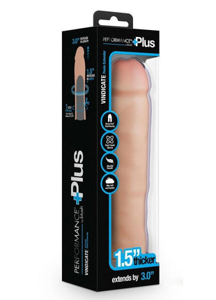 Performance Plus Silicone Penis Extender - Vanilla - One Size - 3in