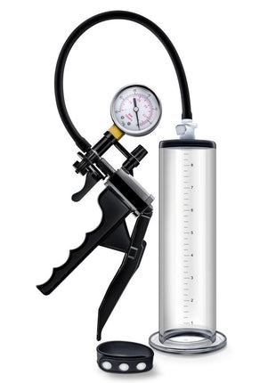 Performance Vx8 Premium Penis Pump System with Silicone Cock Strap - Clear - 9in