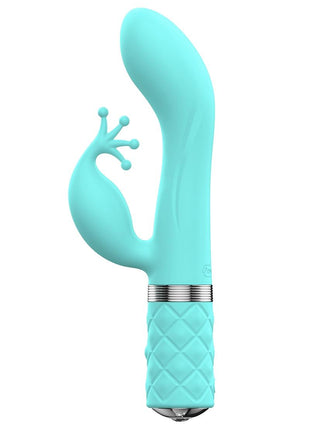 Pillow Talk Kinky Rechargeable Silicone Vibrator - Teal