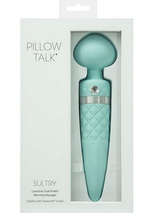 Pillow Talk Sultry Warming Wand Massager - Teal