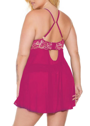 Pink Pussycat Babydoll and Thong