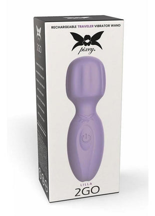 Pixey 2go Rechargeable Silicone Mini Wand - Lilla - Purple