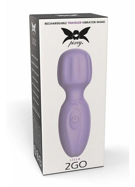 Pixey 2go Rechargeable Silicone Mini Wand - Lilla - Purple