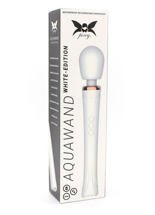 Pixey Aquawand Rechargeable Silicone Body Wand - White Edition
