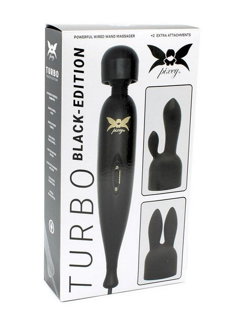 Pixey Turbo Rechargeable Wand - Black