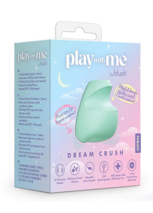 Play with Me Dream Crush Rechargeable Silicone Stimulator - Green