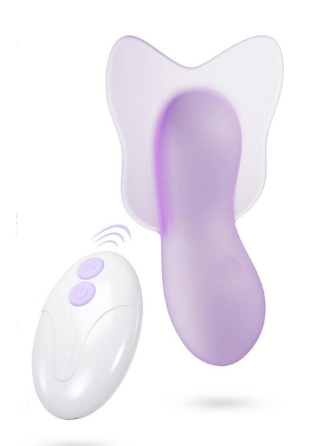 Play with Me Flutter Love Rechargeable Silicone Clitoral Vibrator - Purple