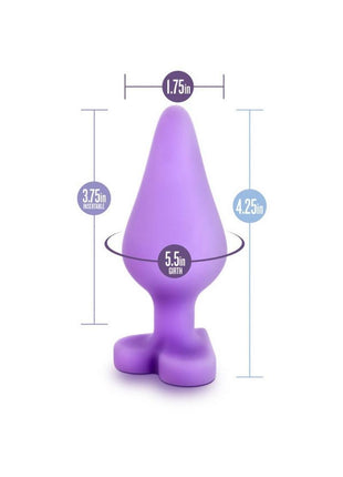Play with Me Naughtier Candy Heart Fuck Me Silicone Butt Plug