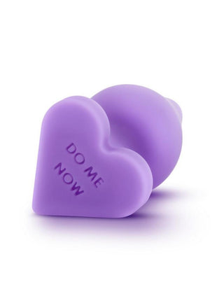 Play with Me Naughty Candy Heart Do Me Now Silicone Butt Plug