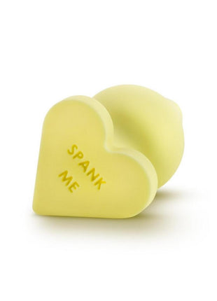 Play with Me Naughty Candy Heart Spank Me Silicone Butt Plug