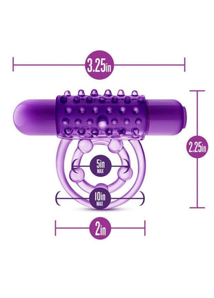 Play with Me The Player Vibrating Double Strap Cock Ring