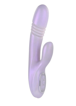 Playboy Bumping Bunny Rechargeable Silicone Rabbit Vibrator - Pink
