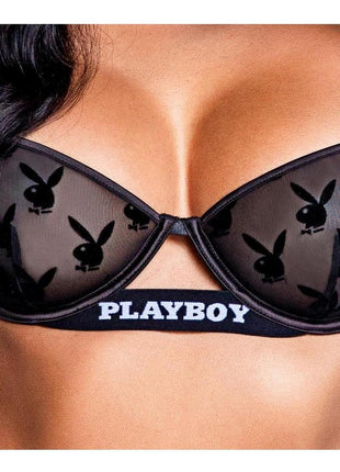 Playboy Bunny Noir - Black - Large - 2 Piece/Set