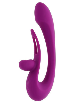 Playboy Cha Cha Slide Rechargeable Silicone Dual Vibrator - Purple