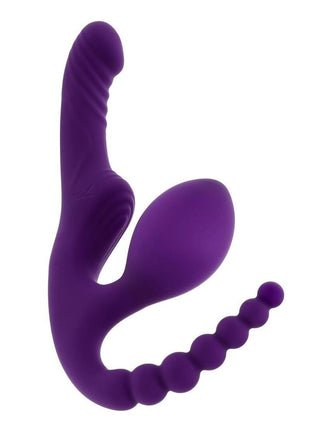 Playboy Hug It Out Rechargeable Silicone Inflatable Triple Stimulation Vibrator with Remote
