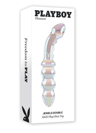 Playboy Jewels Double Glass Dual End Probe - Purple