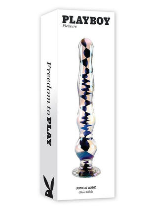 Playboy Jewels Wand Glass Probe - Black/Clear