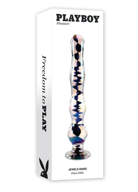 Playboy Jewels Wand Glass Probe - Black/Clear
