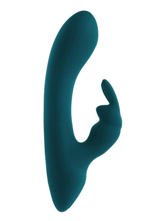 Playboy Lil Rabbit Rechargeable Silicone Vibrator - Teal