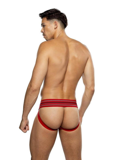 Playboy Men's Locker Room Classic Jock - Red - Large