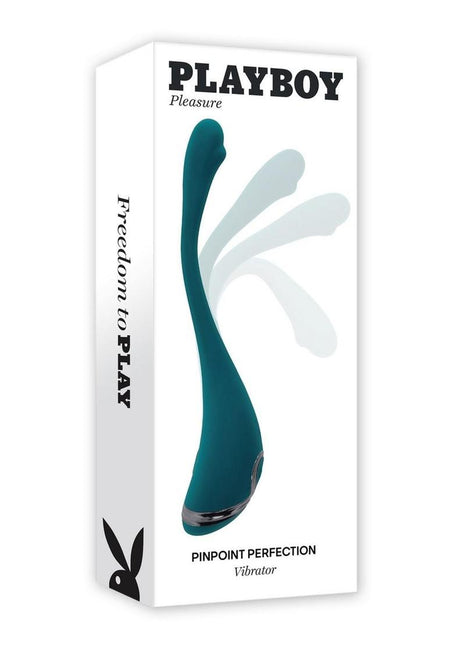 Playboy Pinpoint Perfection Rechargeable Silicone Vibrator - Green