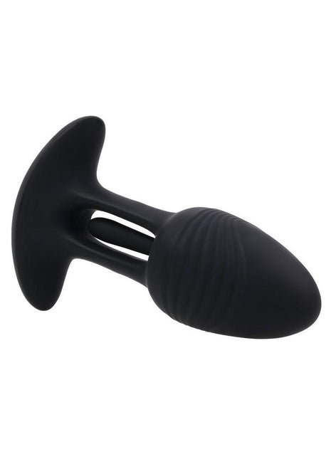 Playboy Rim Shot Rechargeable Silicone Anal Plug - Black