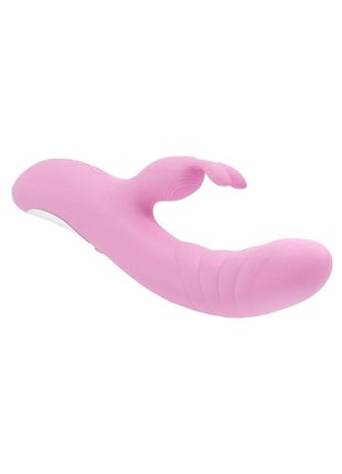 Playboy Rub Me Right Rechargeable Silicone Thrusting G-Spot Rabbit Vibrator