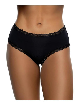 Playboy Ultra Soft Panty - Black/Pink - Medium/Small