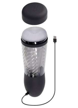 Playboy Whirlwind Rechargeable Thrusting and Spinning Stroker