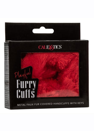 Playful Furry Cuffs - Red