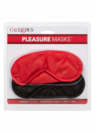 Pleasure Masks - Black/Red - 2 Pack
