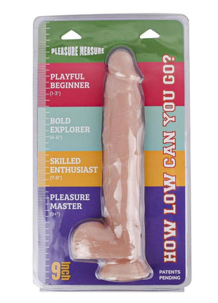 Pleasure Measure Pvc Dildo - Vanilla - 9in