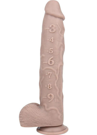Pleasure Measure Silicone Dildo - Vanilla - 11in