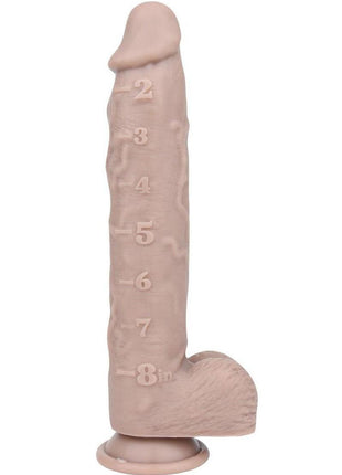 Pleasure Measure Silicone Dildo - Vanilla - 9in