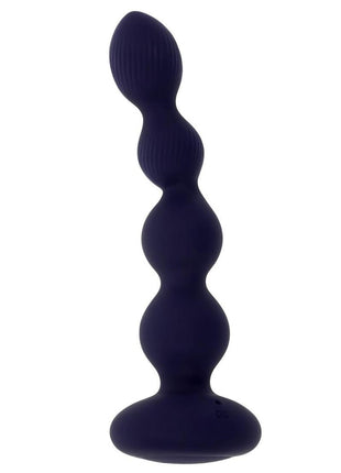 Pleasure Orbit Rechargeable Silicone Anal Beads with Remote Control - Purple